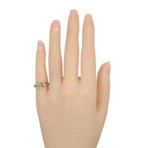CARTIER Trinity XS Ring 0.1" band K18 Gold (YGxPGxWG) #6.0(US Size) 3.58g